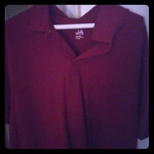 John ashford red polo mens xl tee